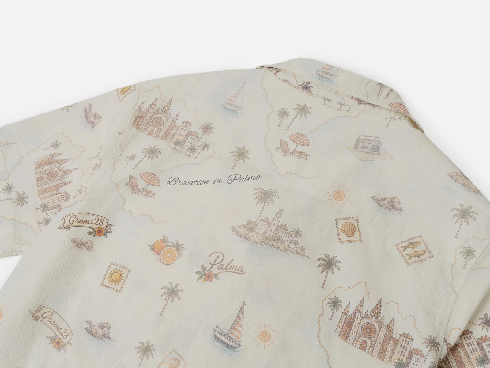 Verano All-Over-Print Seersucker Camp Collar Shirt - Image 6
