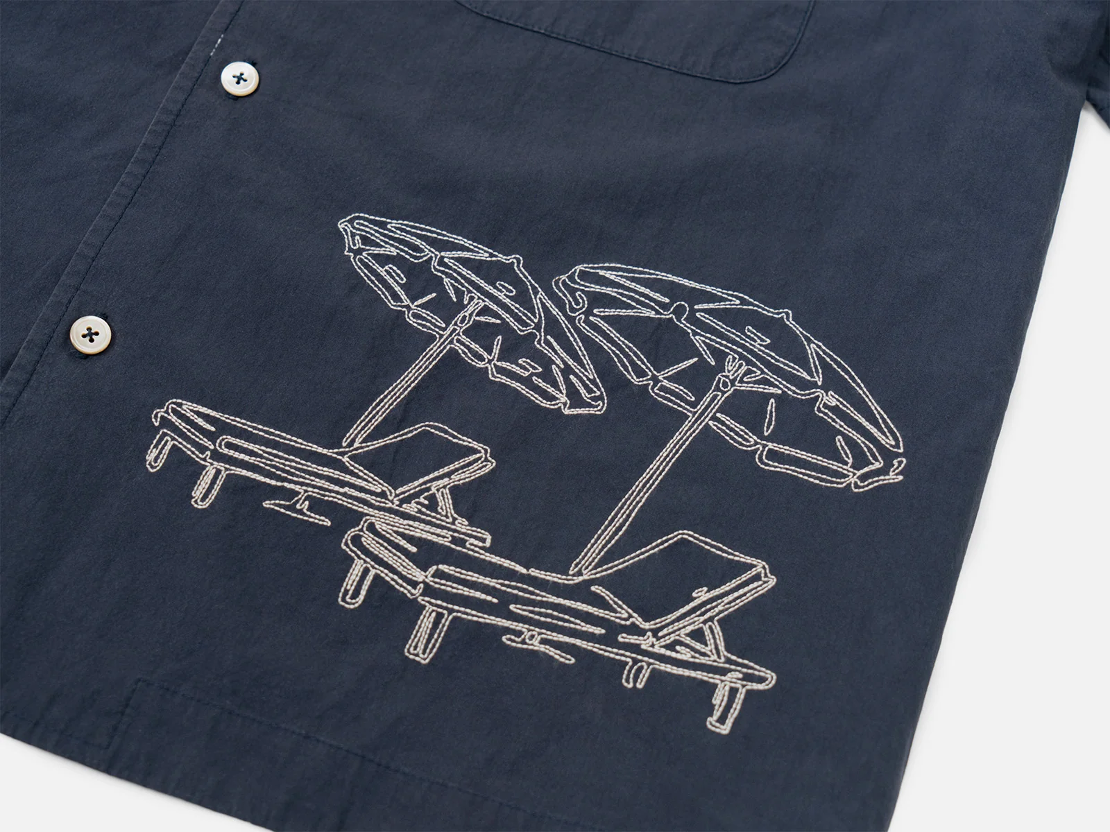Verano Embroidered Camp collar Shirt - Image 5